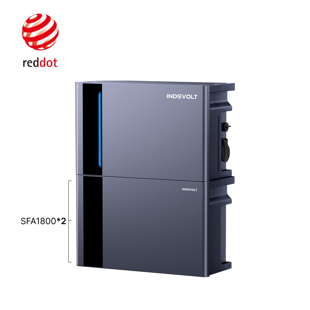 Indevolt SolidFlex 2000 Centrale Électrique de Balcon avec Batteries LiFePO₄ Semi-Solides