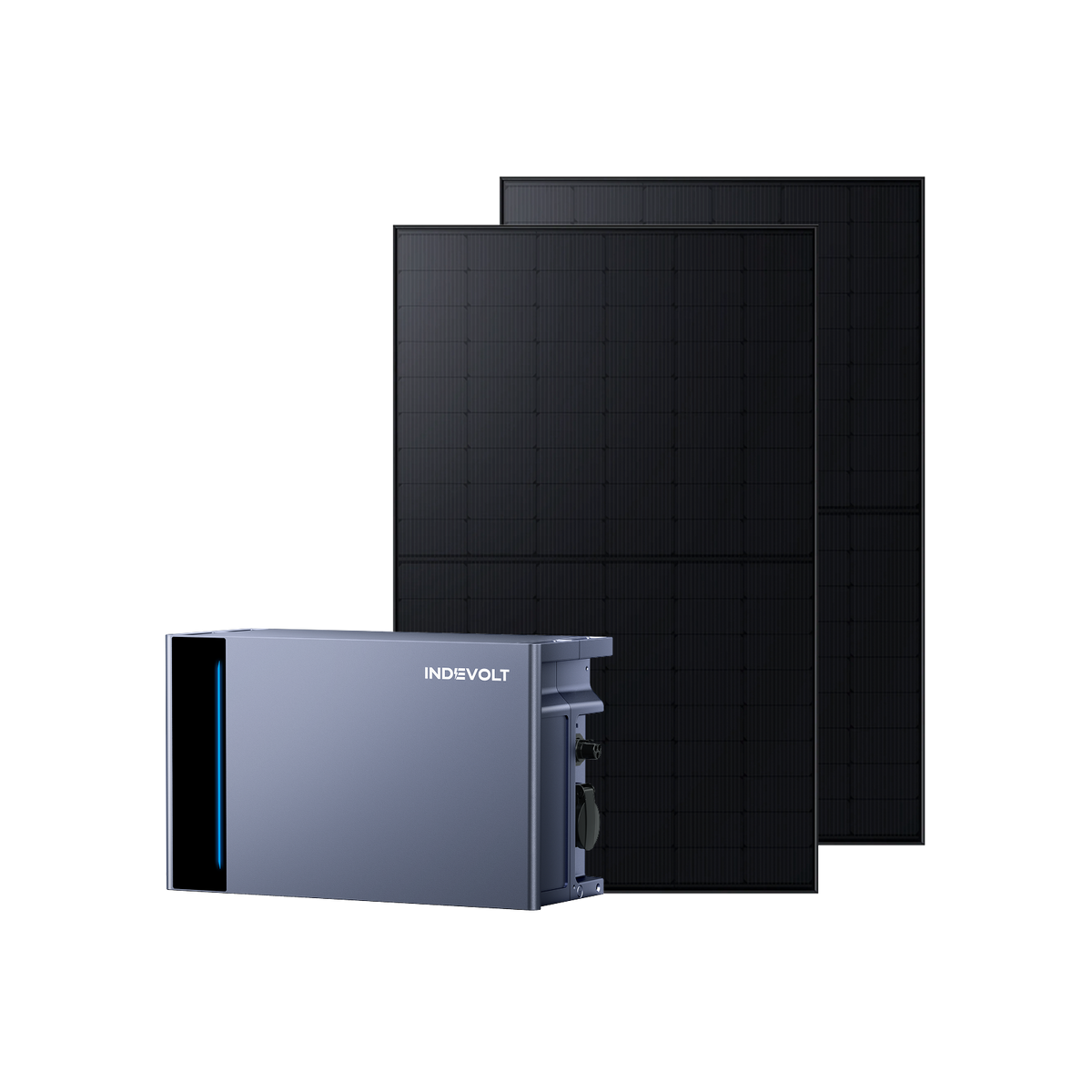 Indevolt SolidFlex 2000 Hybrid – Kit Solaire avec Batterie - SolidFlex 2000 + 500W Panneau Solaire Bifacial*2