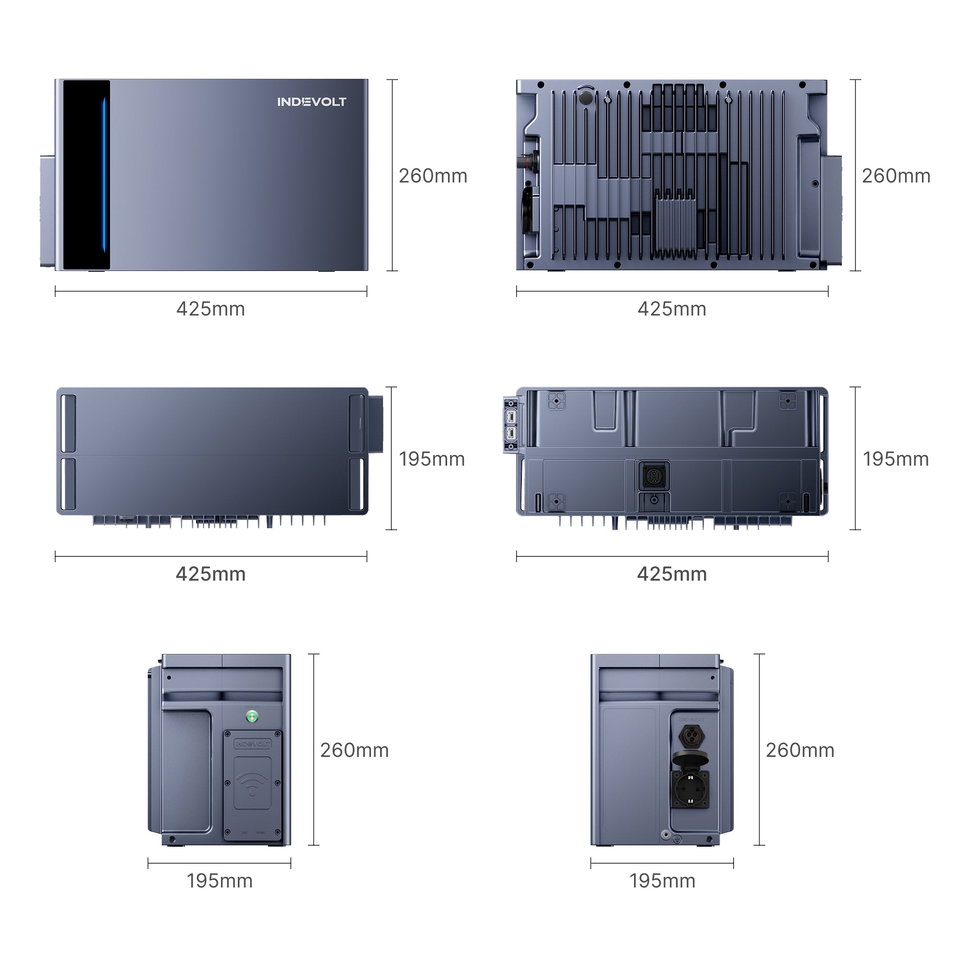 Indevolt SolidFlex 3000 AC Batterie Solaire Plug & Play Semi-Solides