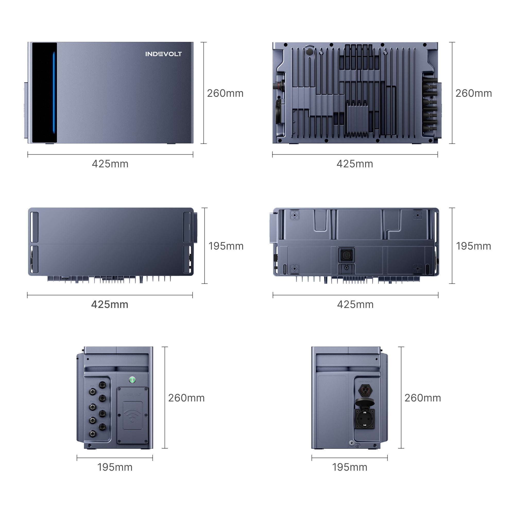 Indevolt SolidFlex 2000 Batterie Solaire Hybride Plug & Play LiFePO₄ Semi-Solides